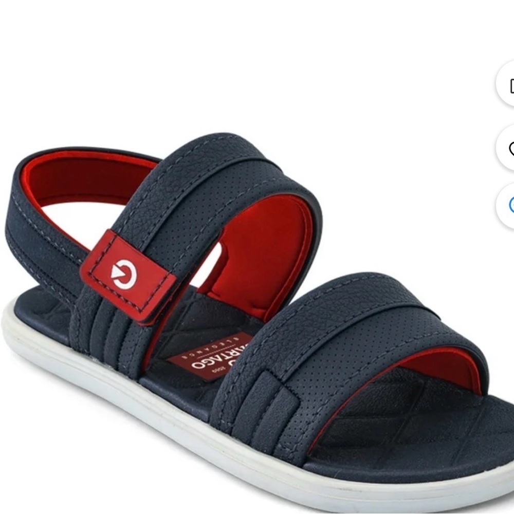 Kids Navy and Red Sandals